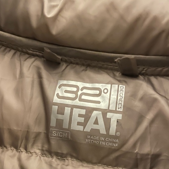 32 Degrees Ultra-Light Down Long Jacket, Tan/Light Brown, Size S, EUC - Picture 10 of 11